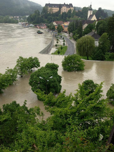 Floodwall in Austria